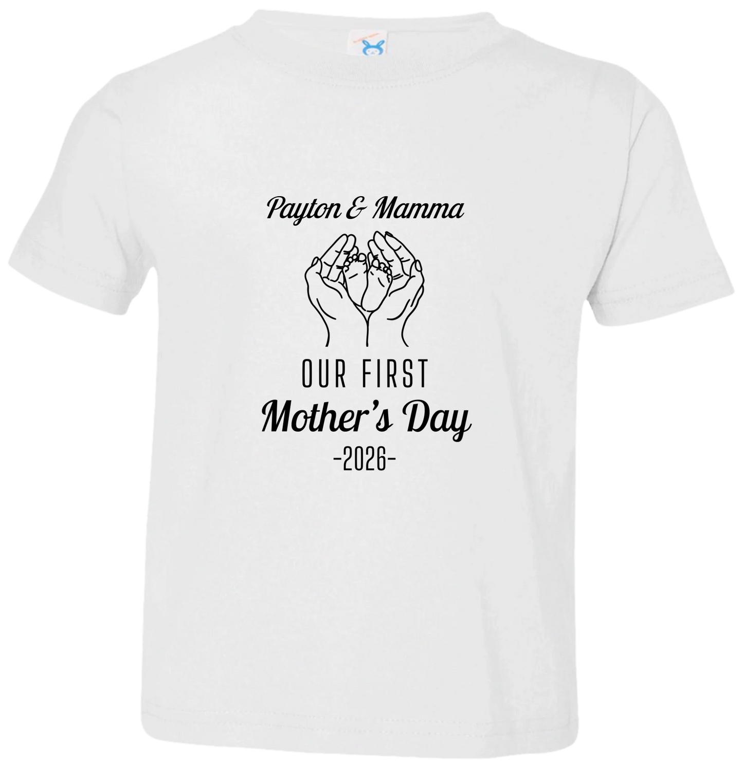 Personalized - Hands Holding Baby Feet - Our First Mother's Day - BK