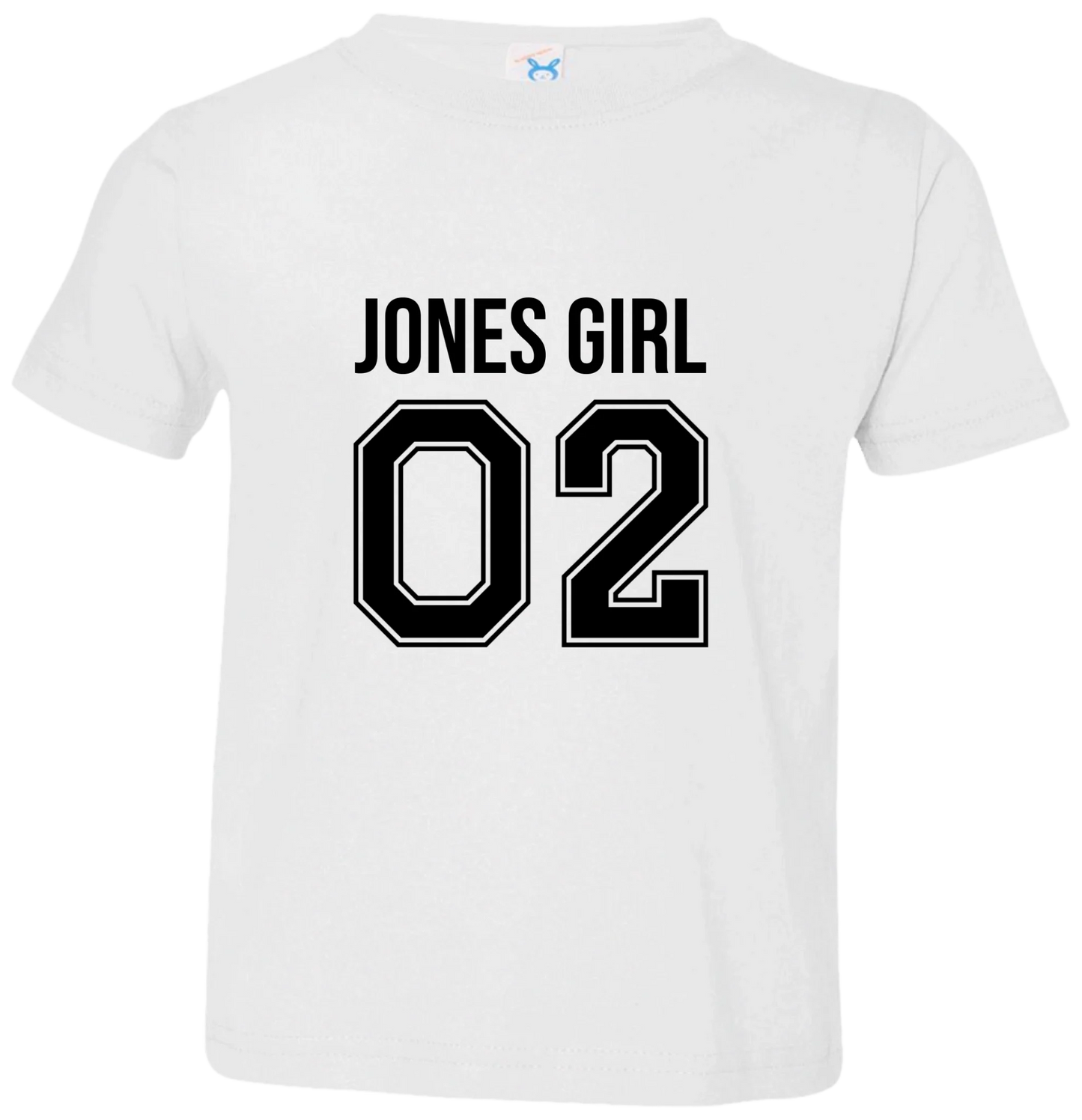 Personalized Last Name Sport Team Style Matching Shirts (design on front) BK