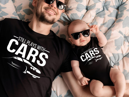 Plays with Cars Matching Shirts