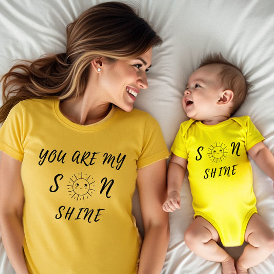 You Are My "Son" Shine Mom and Son Matching Shirts