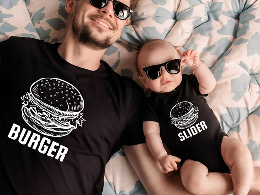 Slider and Burger Matching Shirts