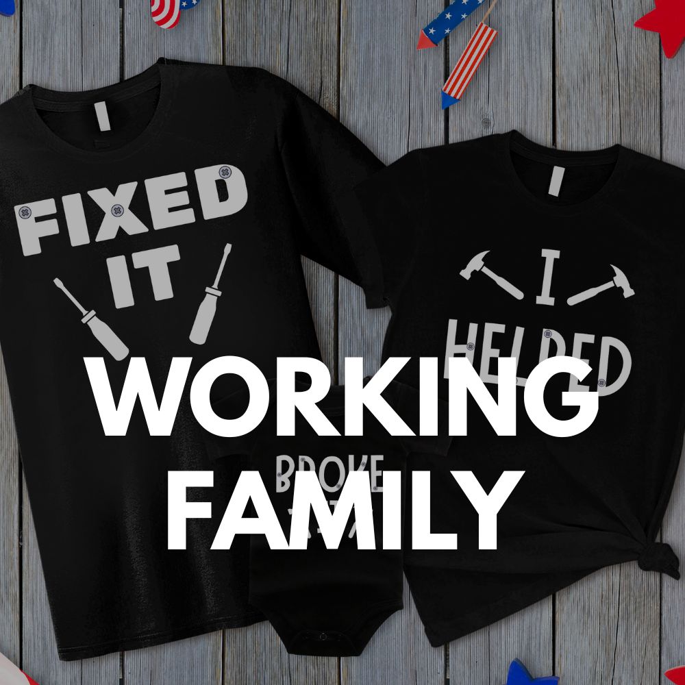 Broke It, I Helped, and Fixed It Matching Family Shirts