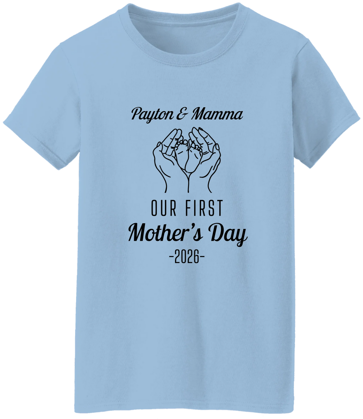 Personalized - Hands Holding Baby Feet - Our First Mother's Day - BK