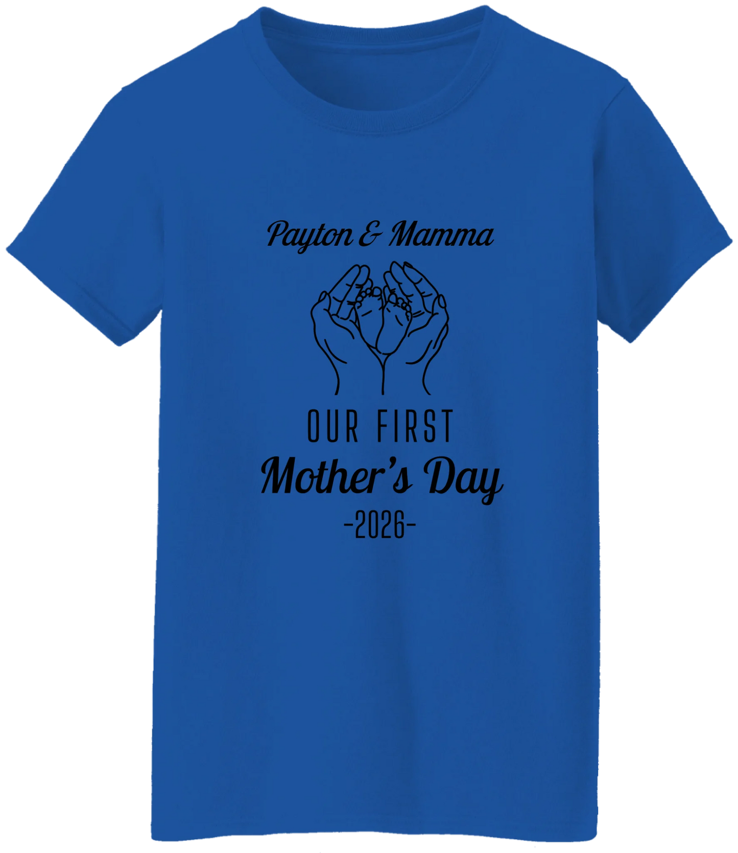 Personalized - Hands Holding Baby Feet - Our First Mother's Day - BK