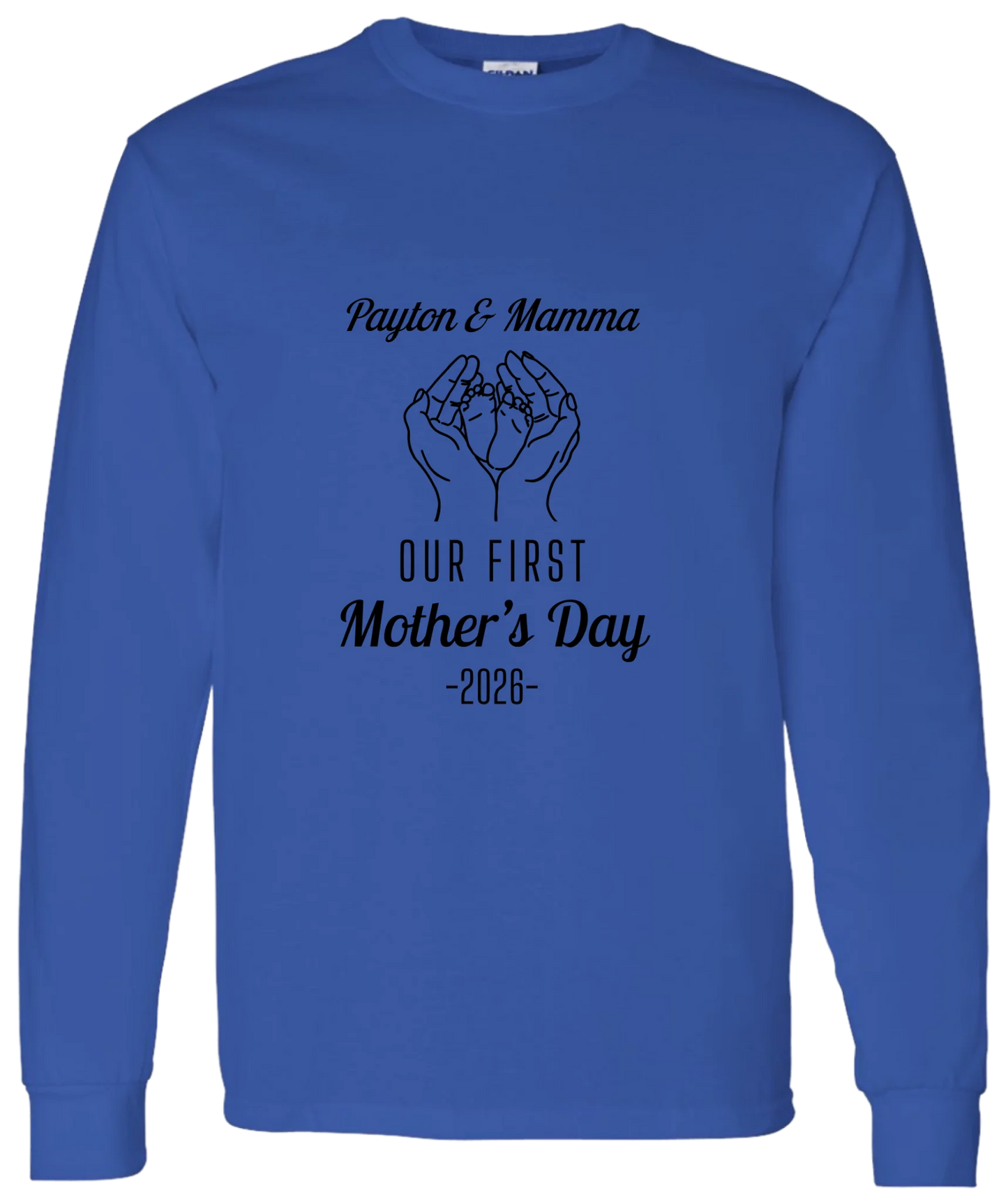 Personalized - Hands Holding Baby Feet - Our First Mother's Day - BK