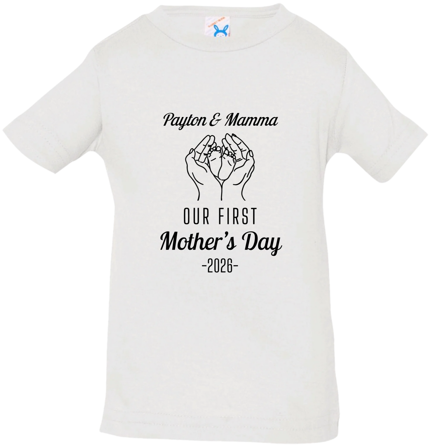 Personalized - Hands Holding Baby Feet - Our First Mother's Day - BK