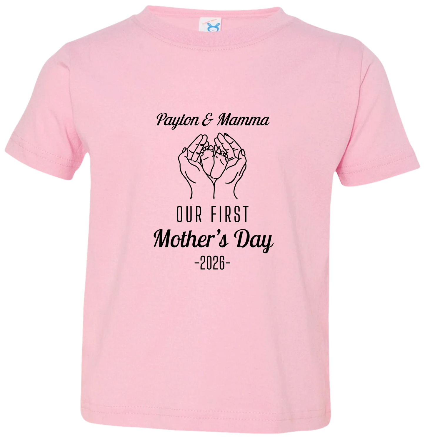 Personalized - Hands Holding Baby Feet - Our First Mother's Day - BK