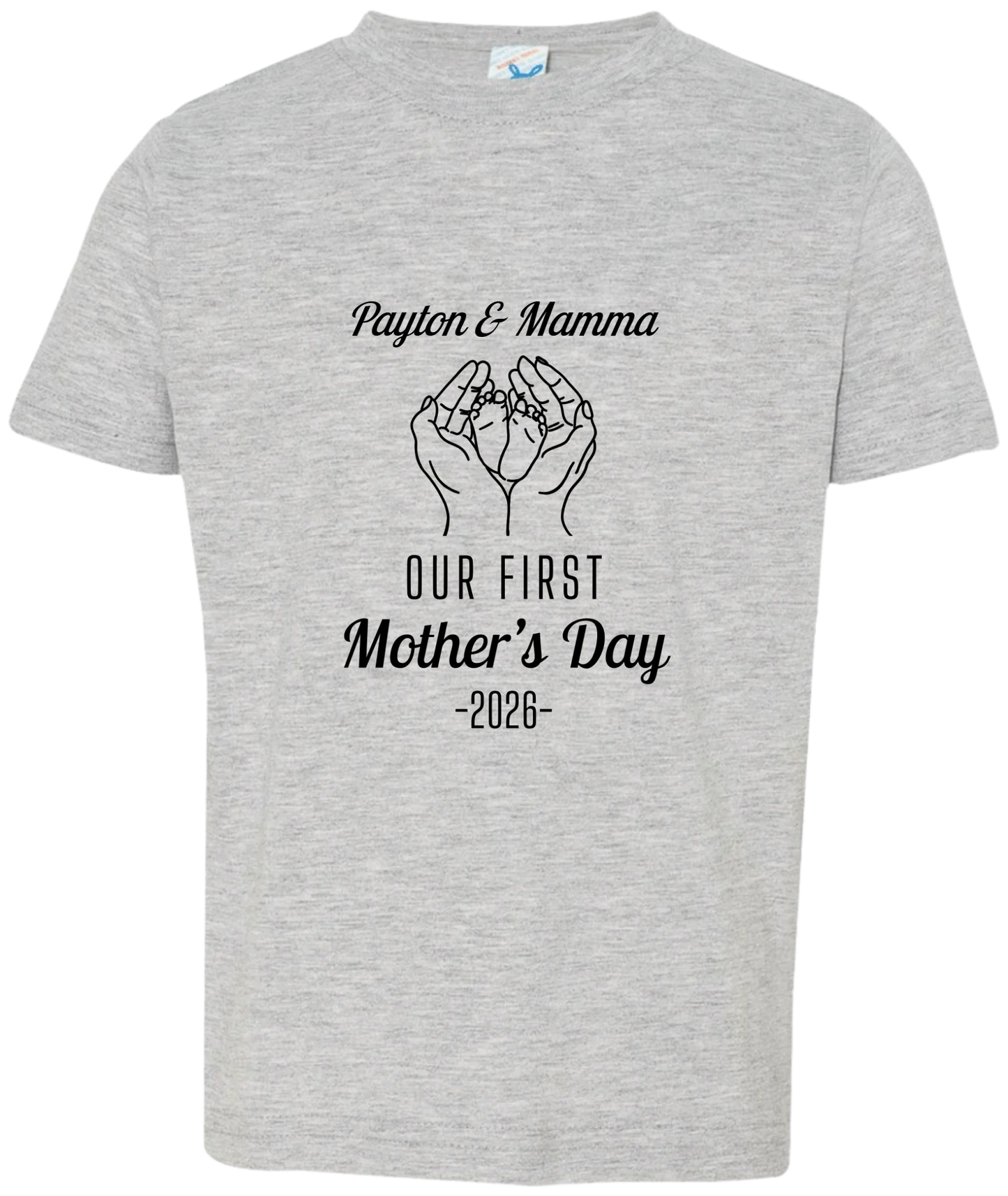 Personalized - Hands Holding Baby Feet - Our First Mother's Day - BK