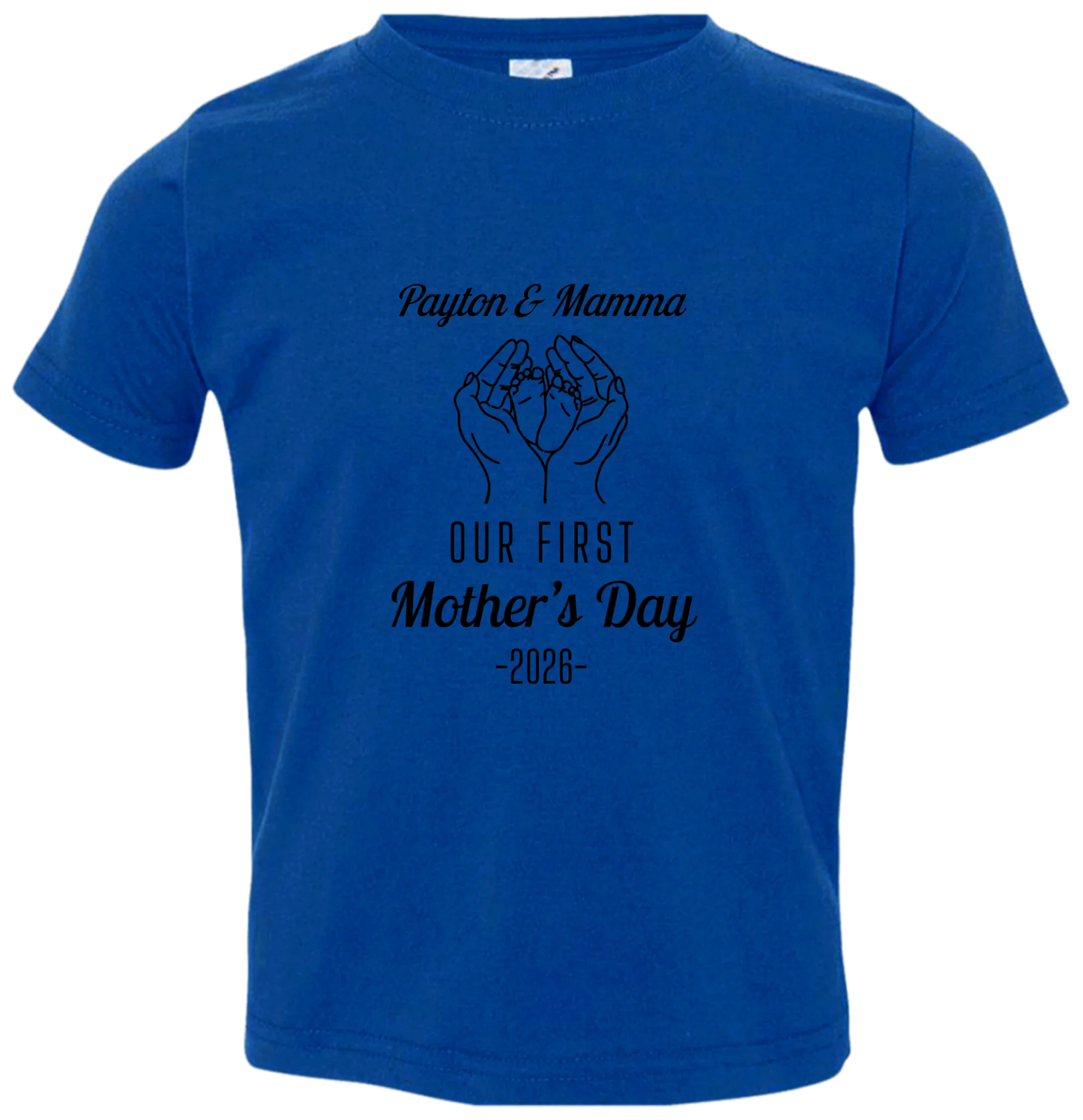 Personalized - Hands Holding Baby Feet - Our First Mother's Day - BK
