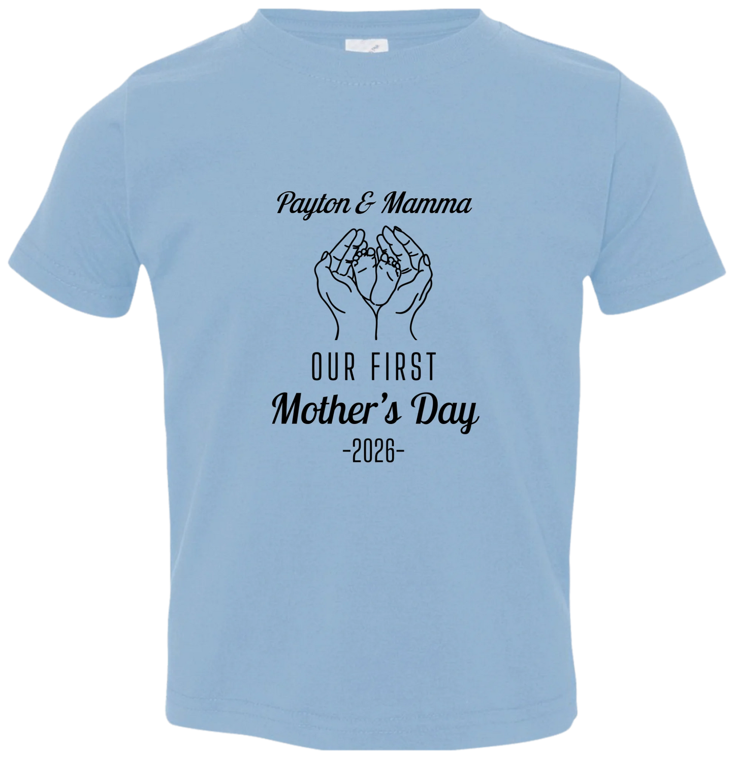 Personalized - Hands Holding Baby Feet - Our First Mother's Day - BK