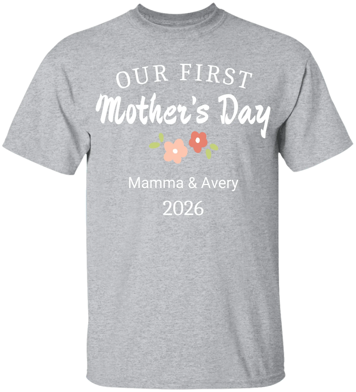 Personalized - Our First Mother's Day Mom & Baby Matching Shirts