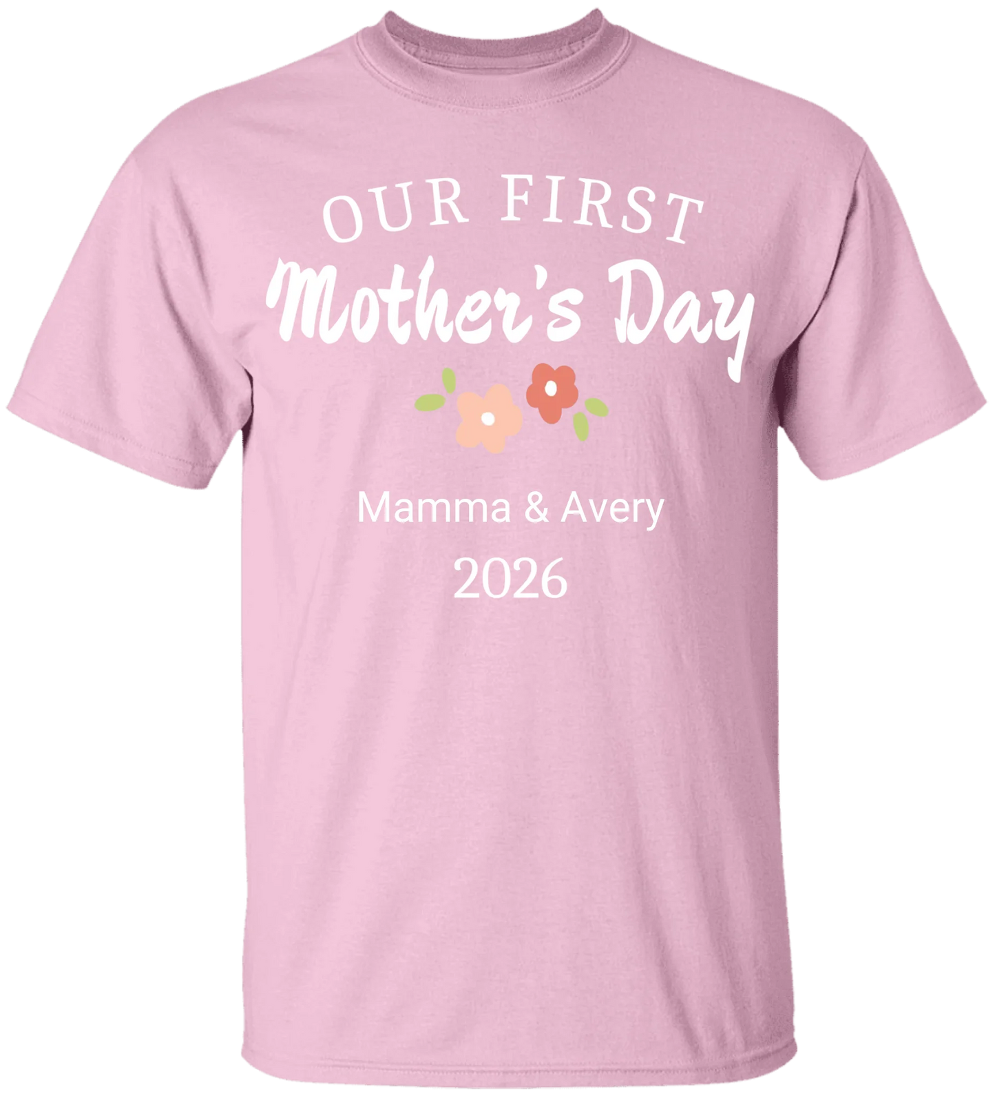 Personalized - Our First Mother's Day Mom & Baby Matching Shirts