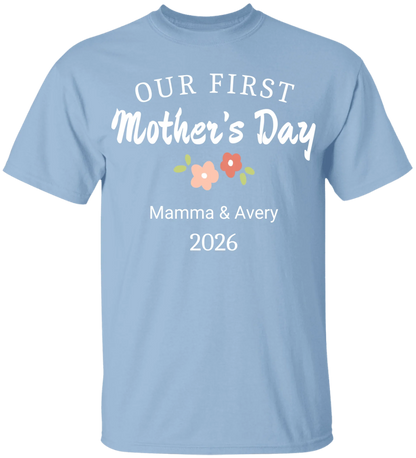 Personalized - Our First Mother's Day Mom & Baby Matching Shirts