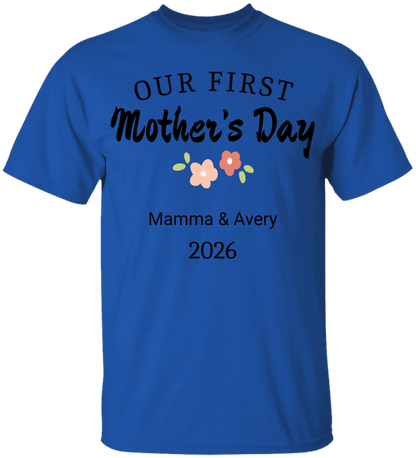 Personalized - Our First Mother's Day Mom & Baby Matching Shirts - BK