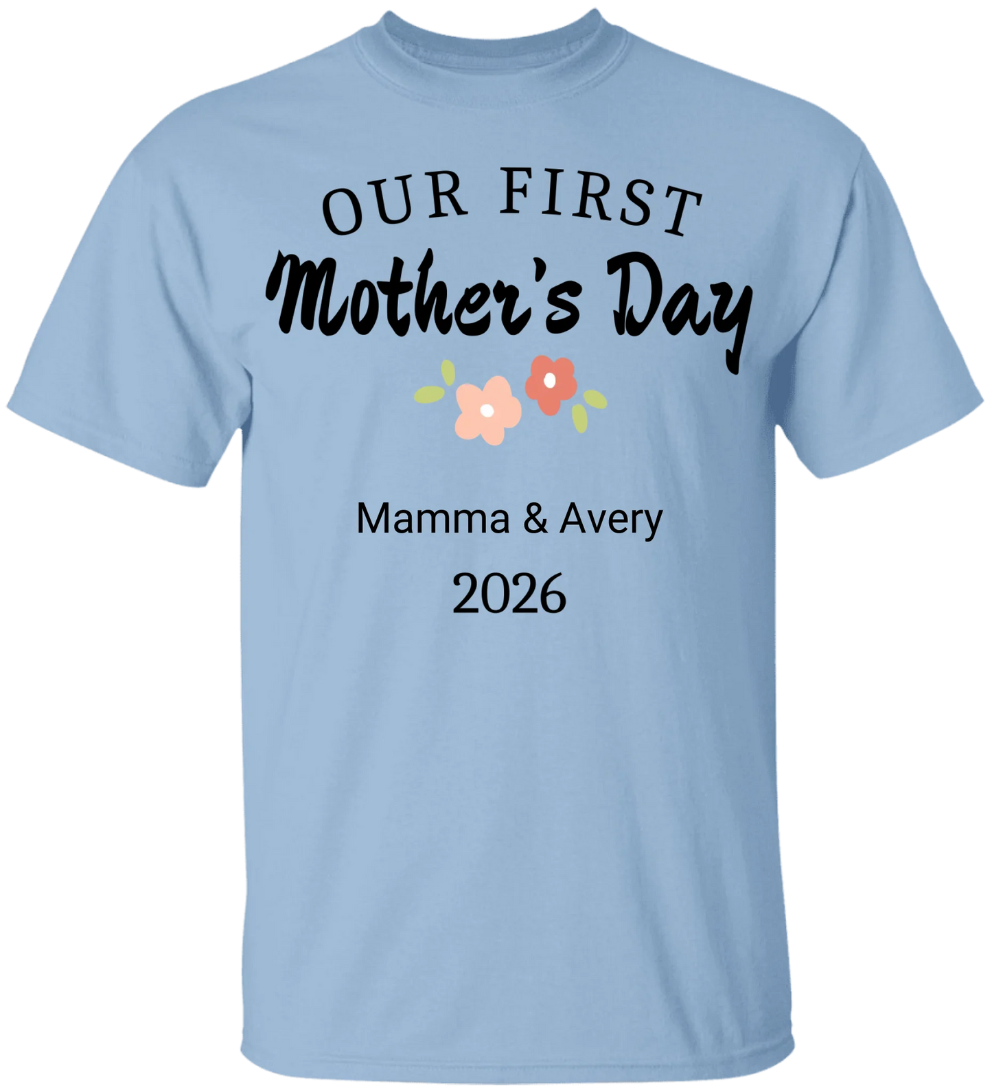 Personalized - Our First Mother's Day Mom & Baby Matching Shirts - BK