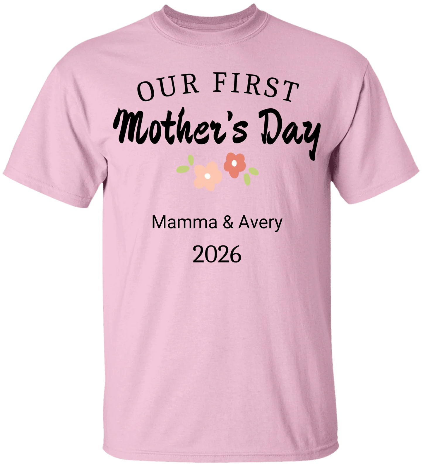 Personalized - Our First Mother's Day Mom & Baby Matching Shirts - BK