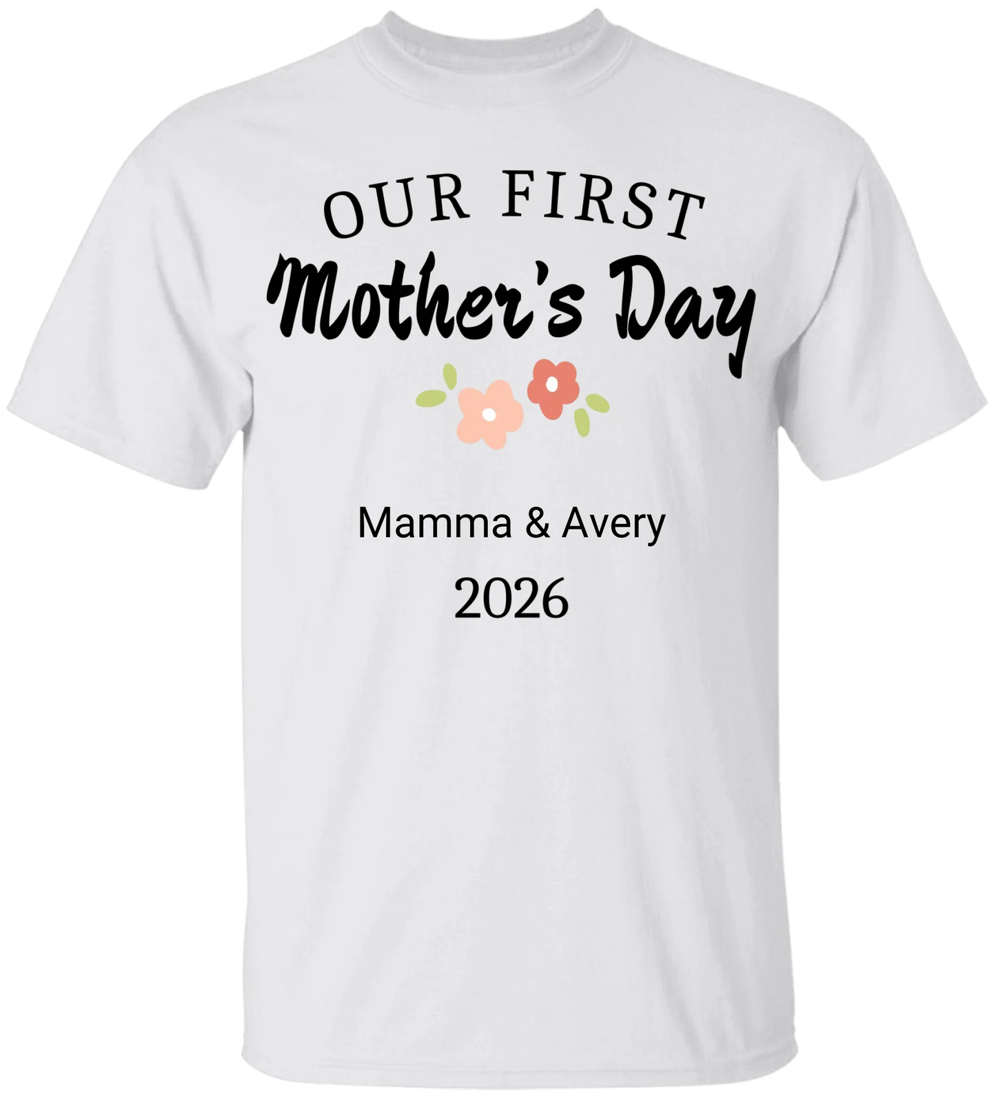 Personalized - Our First Mother's Day Mom & Baby Matching Shirts - BK