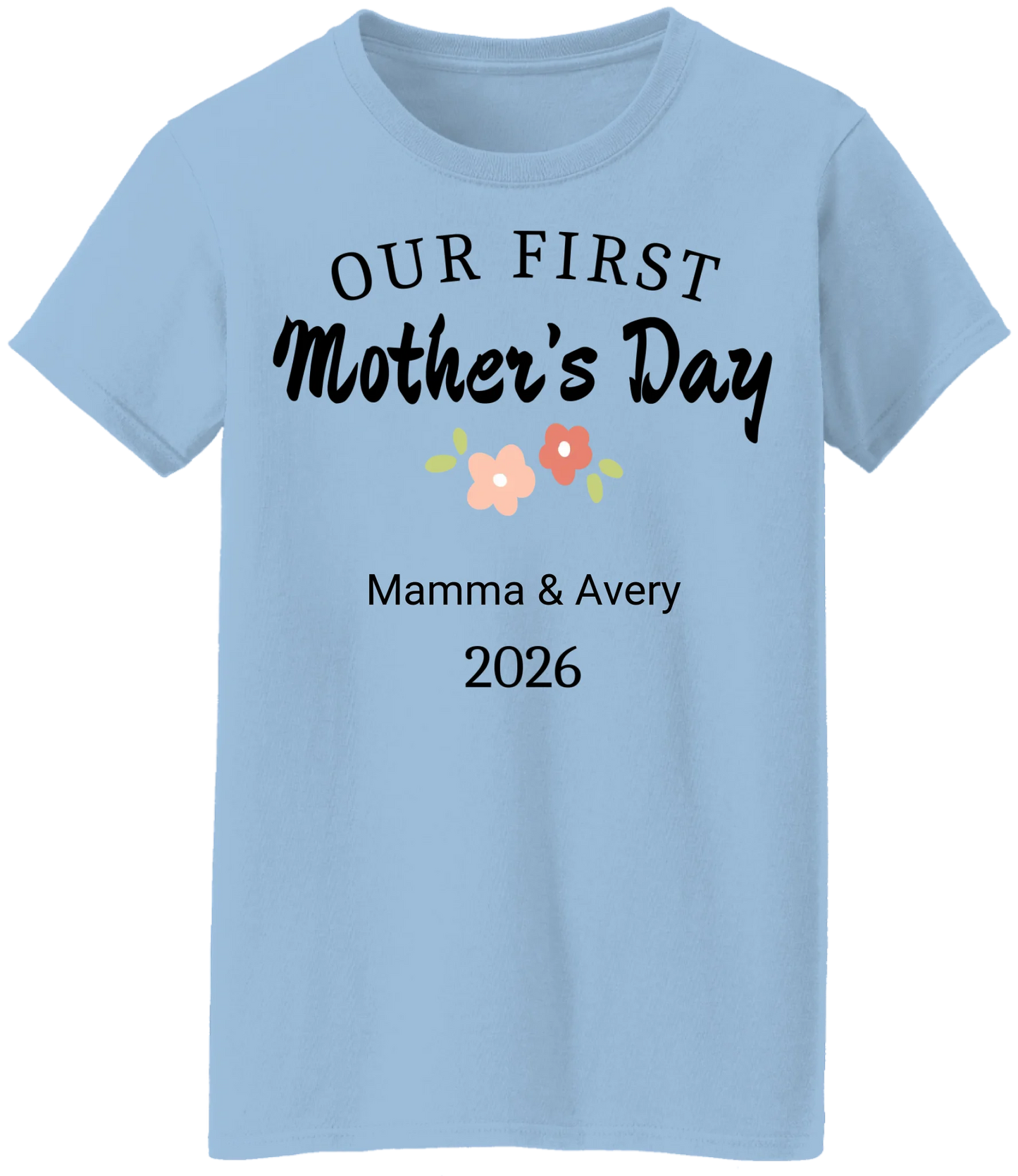 Personalized - Our First Mother's Day Mom & Baby Matching Shirts - BK
