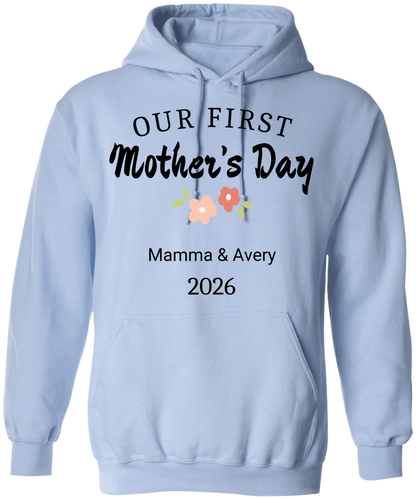 Personalized - Our First Mother's Day Mom & Baby Matching Shirts - BK