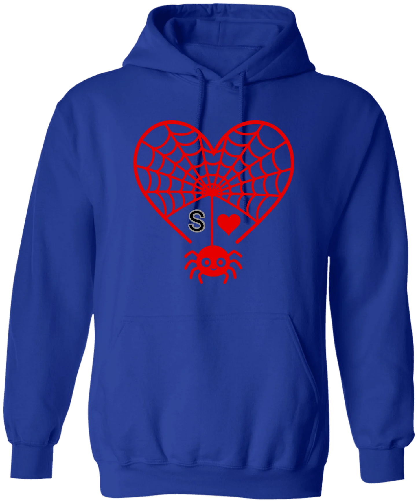 Personalized First Initial - Heart Spider Web Matching Family Shirts - RD