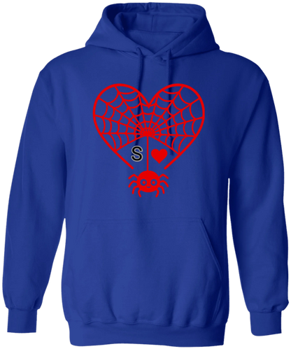 Personalized First Initial - Heart Spider Web Matching Family Shirts - RD