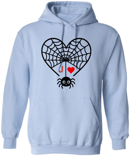 Personalized First Initial - Heart Spider Web Matching Family Shirts