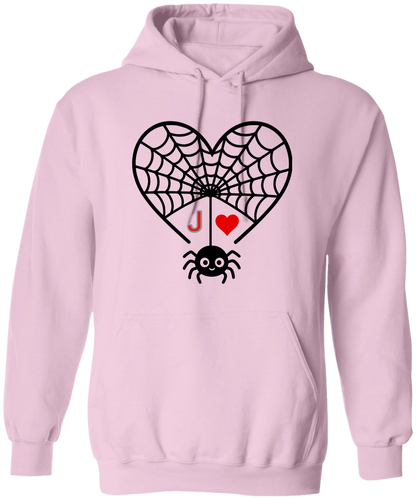 Personalized First Initial - Heart Spider Web Matching Family Shirts