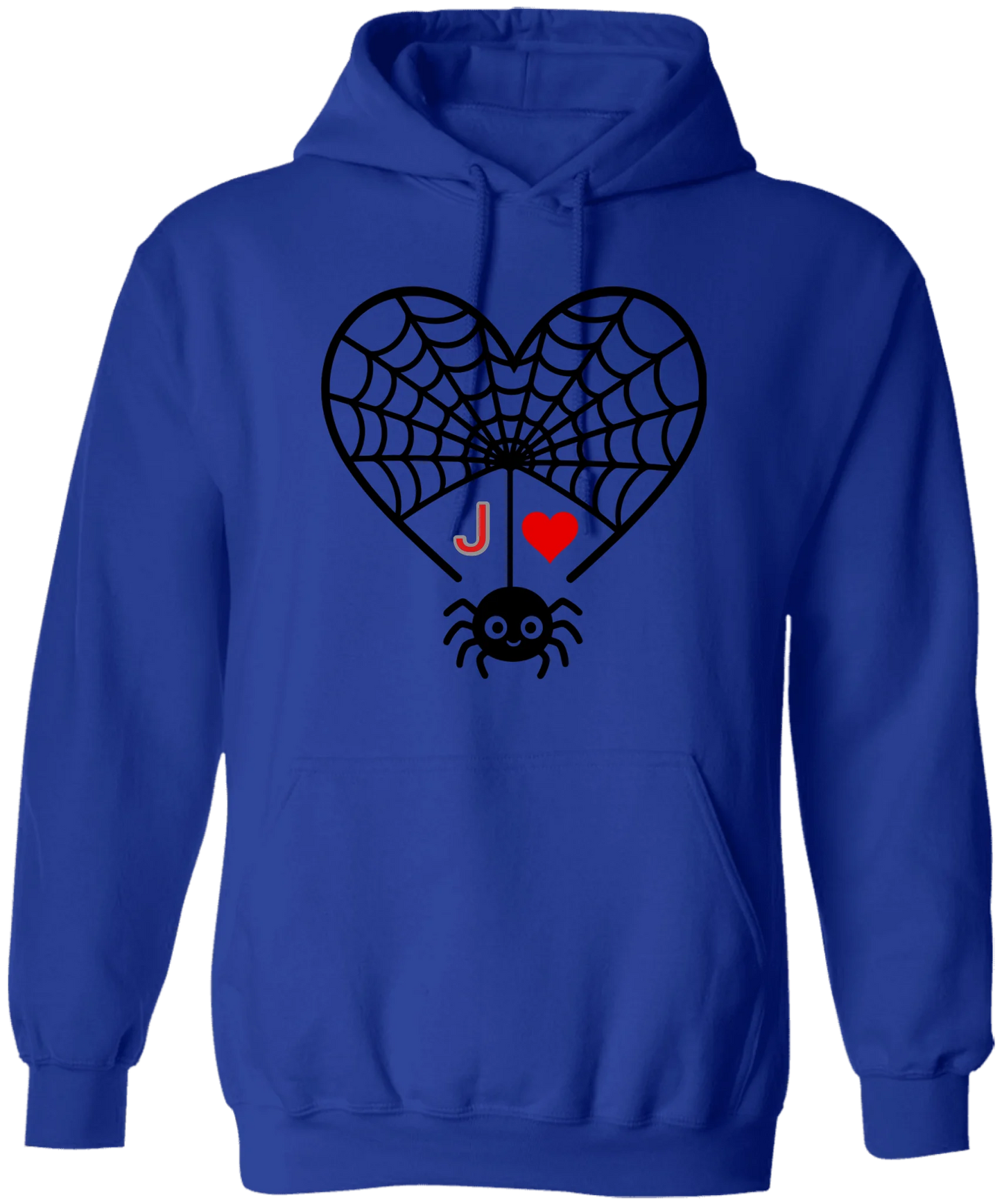 Personalized First Initial - Heart Spider Web Matching Family Shirts