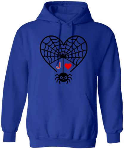 Personalized First Initial - Heart Spider Web Matching Family Shirts