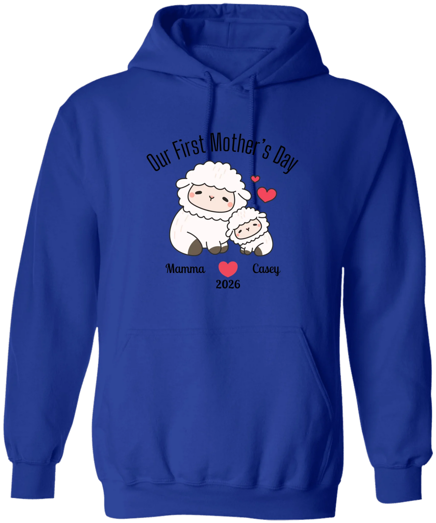Personalized - Our First Mother's Day - Mamma & Baby Lambs Matching Shirts - BK