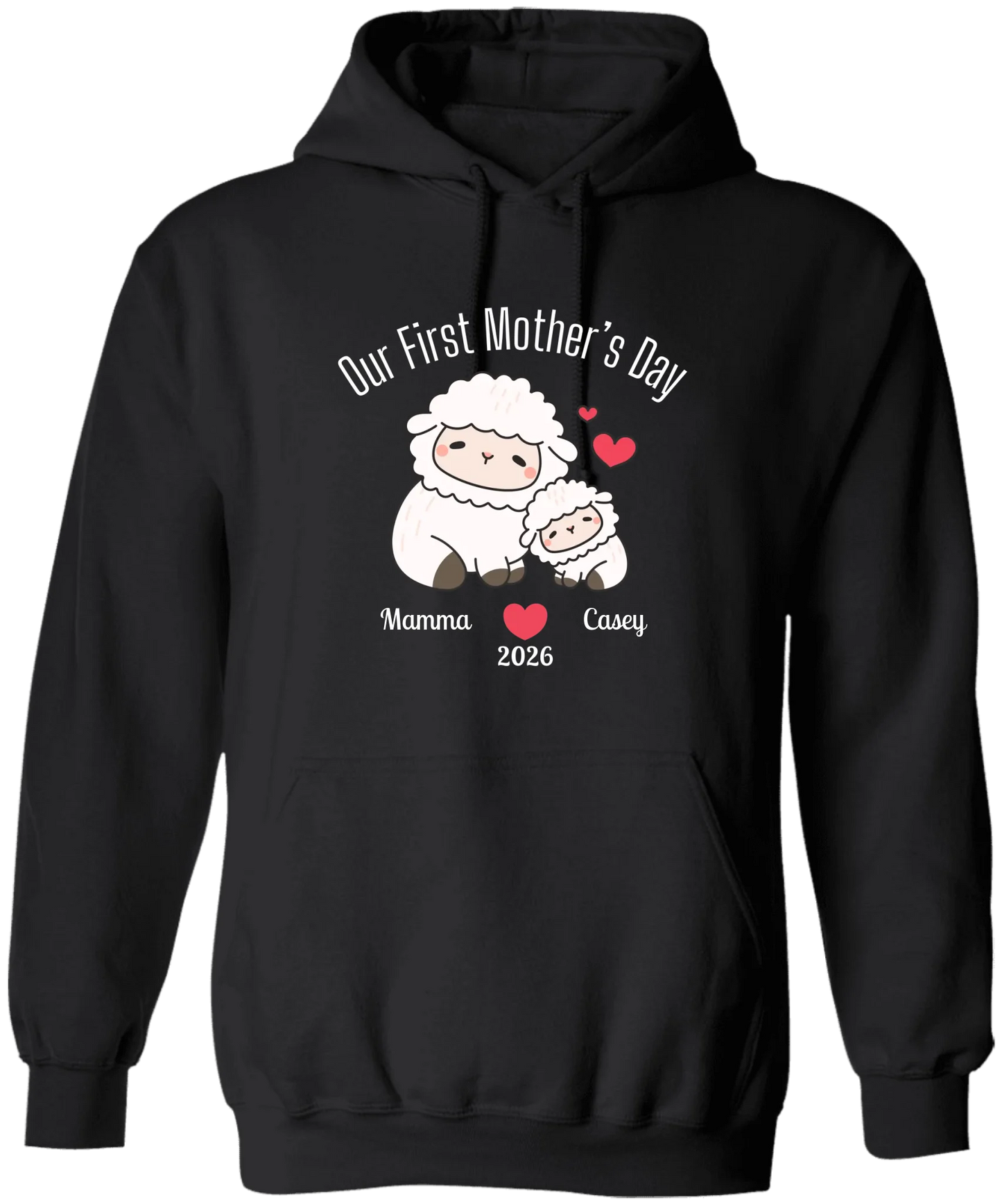 Personalized - Our First Mother's Day - Mamma & Baby Lambs Matching Shirts