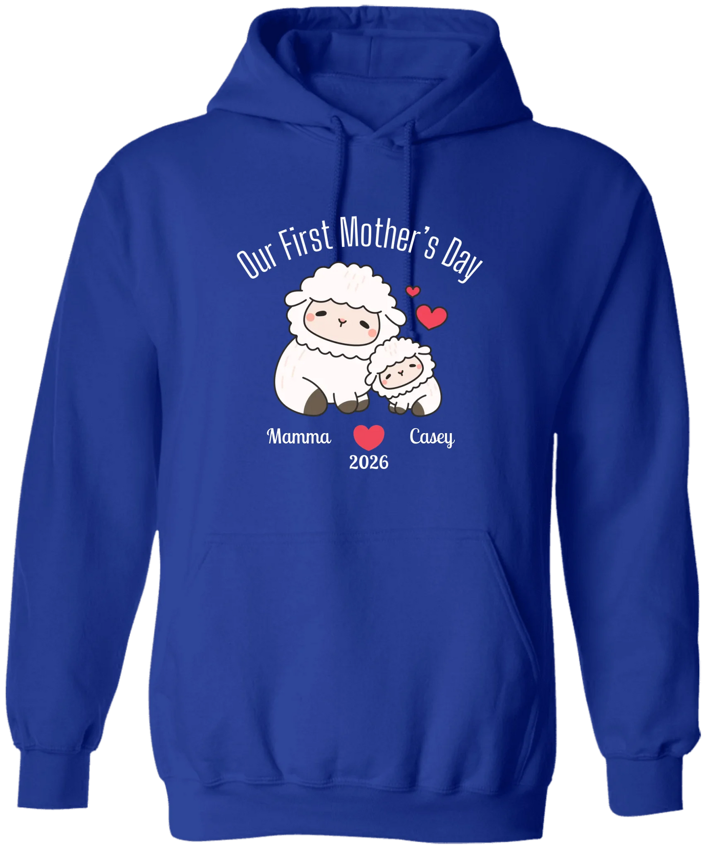 Personalized - Our First Mother's Day - Mamma & Baby Lambs Matching Shirts