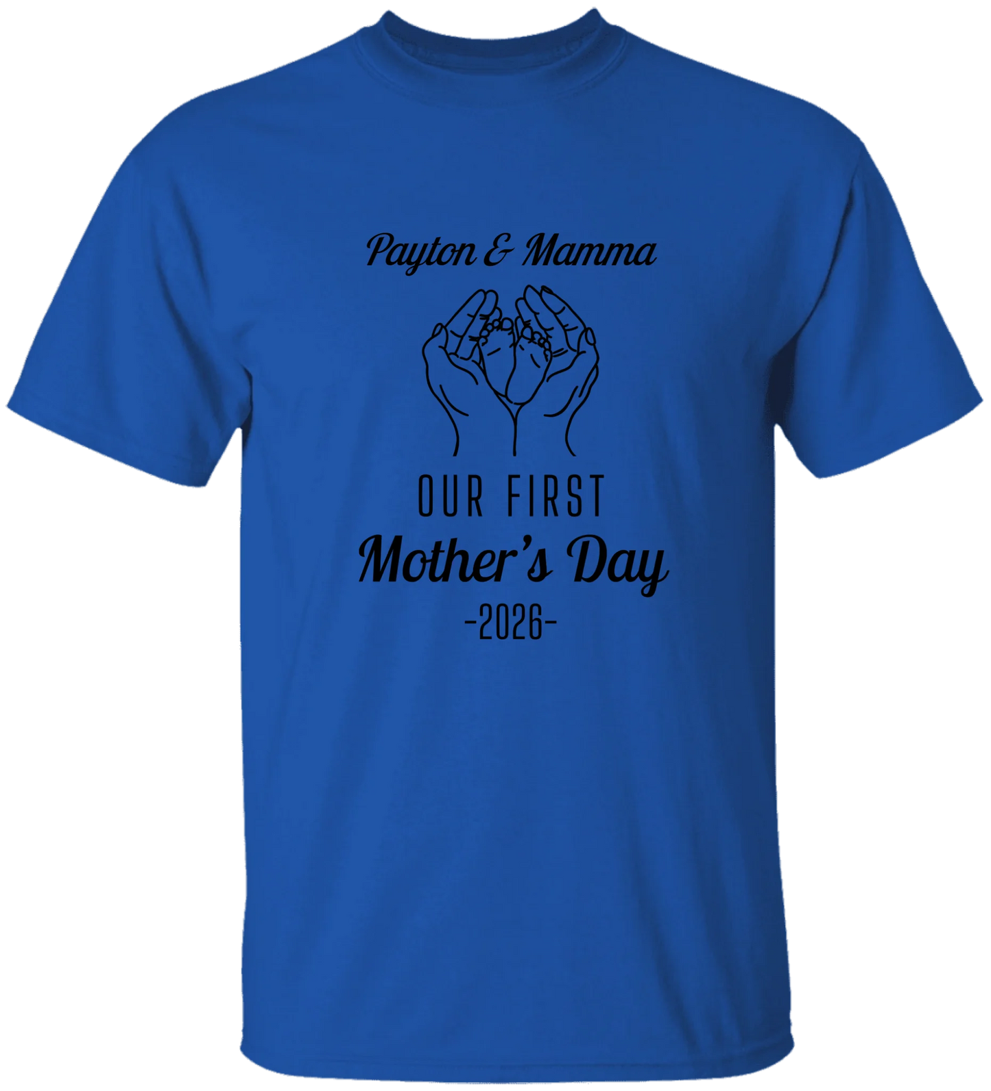 Personalized - Hands Holding Baby Feet - Our First Mother's Day - BK
