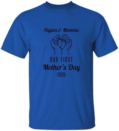 Personalized - Hands Holding Baby Feet - Our First Mother's Day - BK