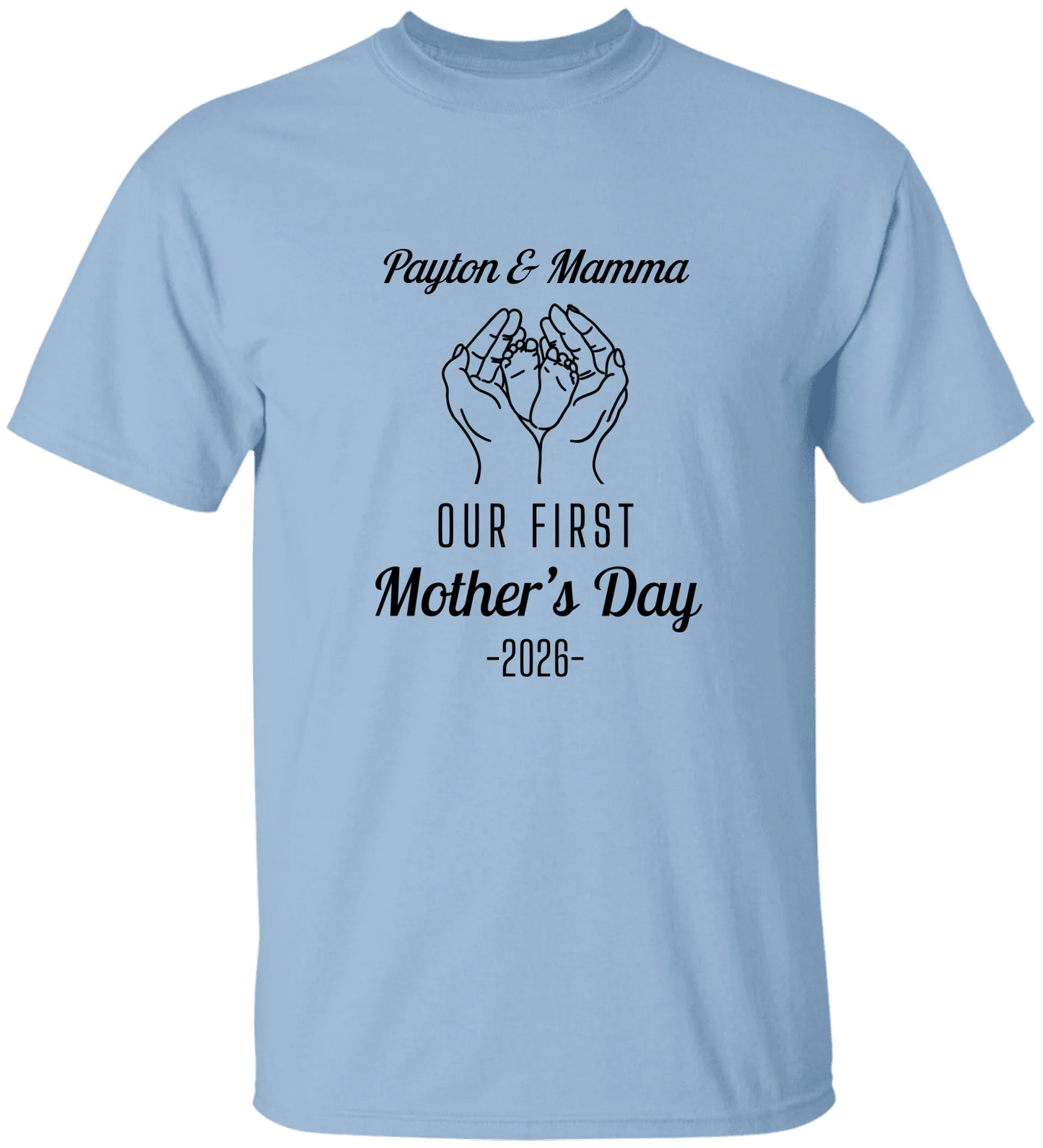 Personalized - Hands Holding Baby Feet - Our First Mother's Day - BK