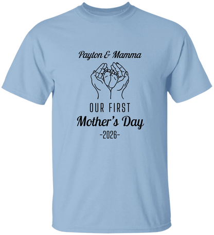 Personalized - Hands Holding Baby Feet - Our First Mother's Day - BK
