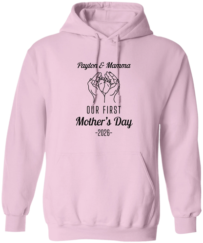Personalized - Hands Holding Baby Feet - Our First Mother's Day - BK