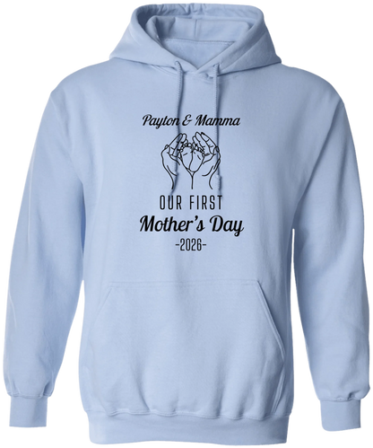 Personalized - Hands Holding Baby Feet - Our First Mother's Day - BK