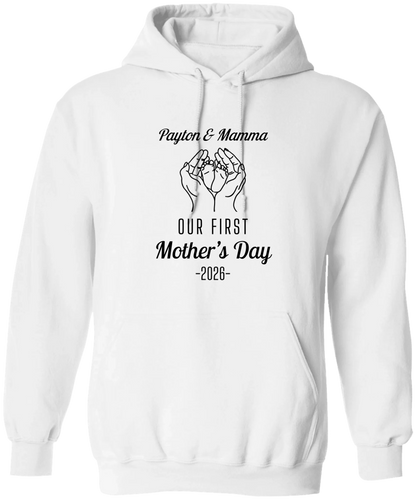 Personalized - Hands Holding Baby Feet - Our First Mother's Day - BK