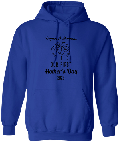 Personalized - Hands Holding Baby Feet - Our First Mother's Day - BK