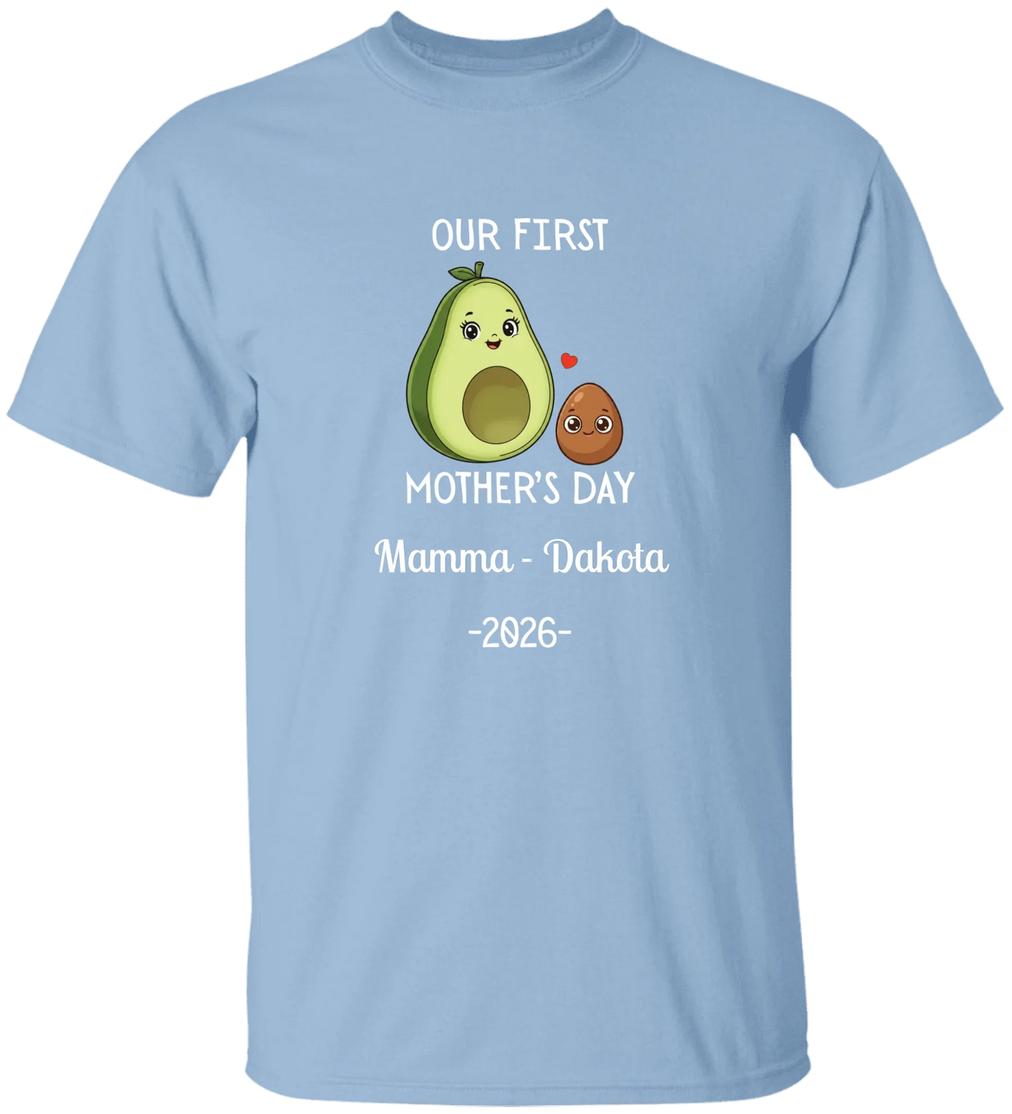 Personalized Avocado & Seed Mother's Day Matching Shirts
