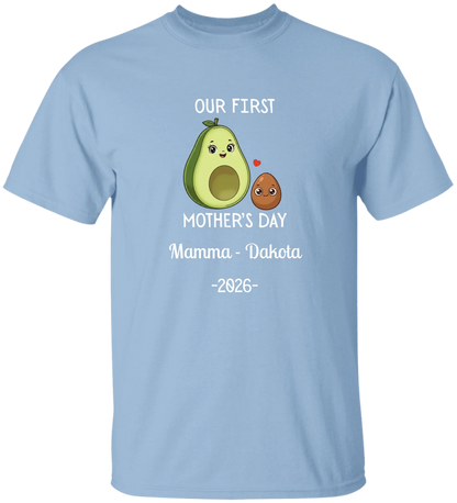 Personalized Avocado & Seed Mother's Day Matching Shirts