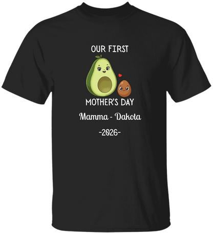 Personalized Avocado & Seed Mother's Day Matching Shirts