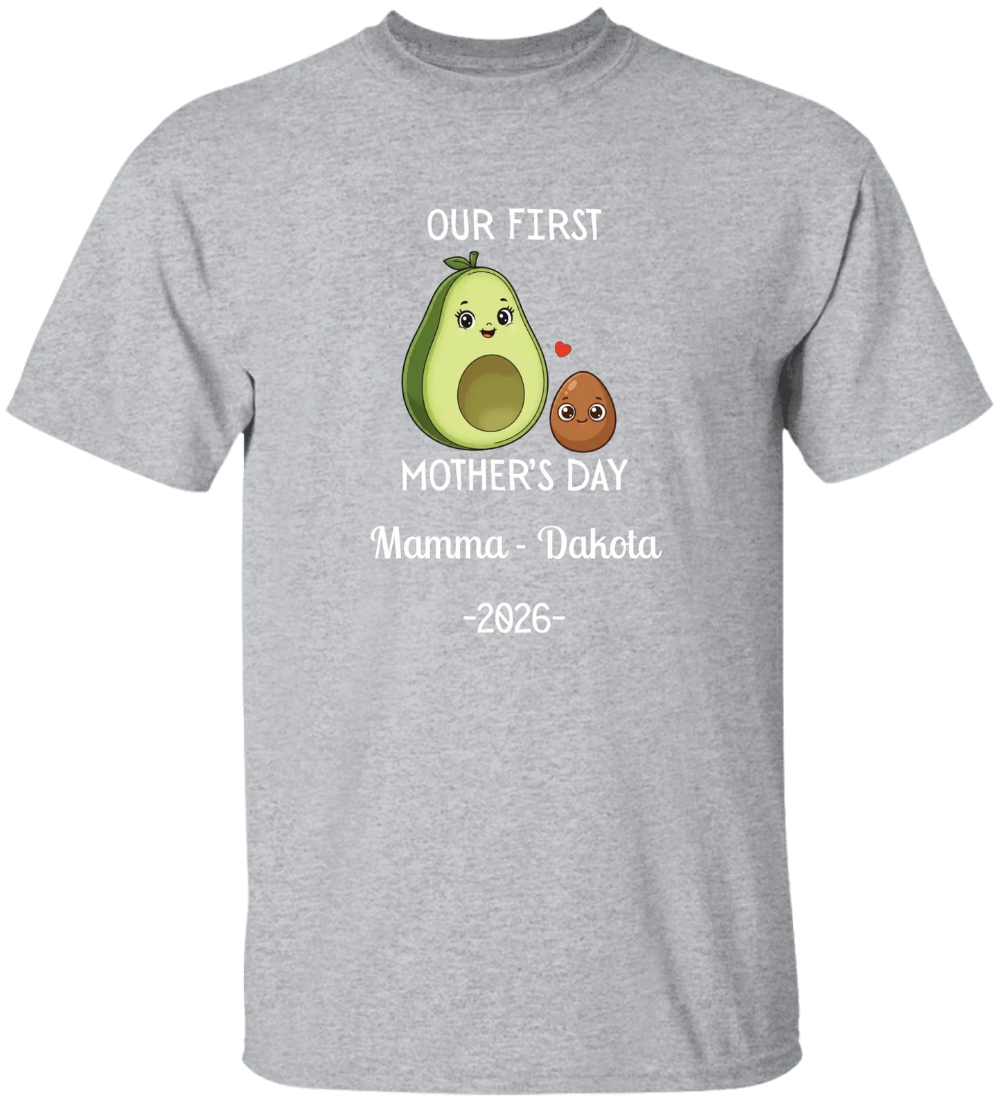Personalized Avocado & Seed Mother's Day Matching Shirts