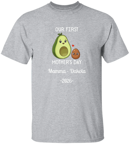 Personalized Avocado & Seed Mother's Day Matching Shirts