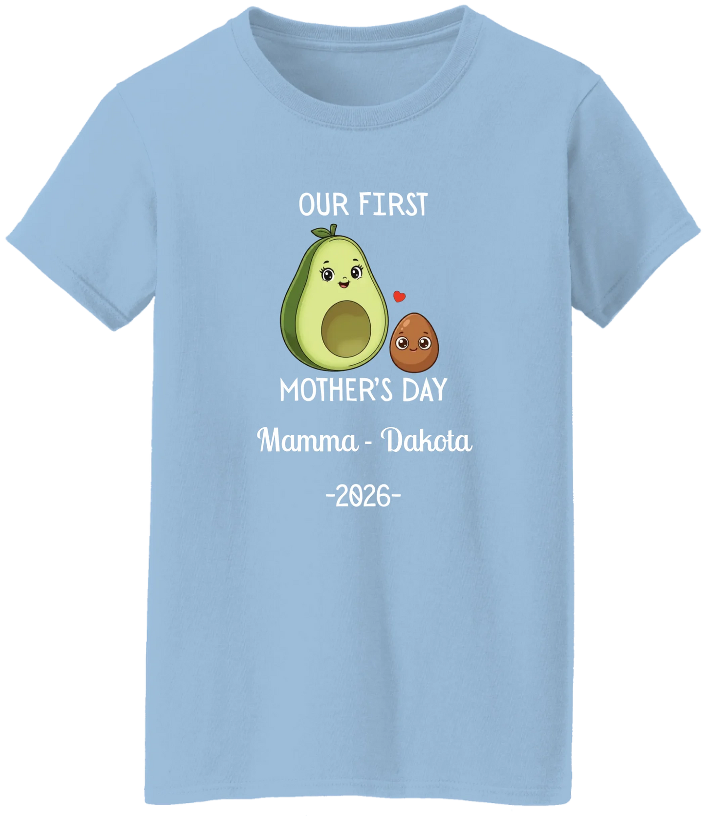 Personalized Avocado & Seed Mother's Day Matching Shirts