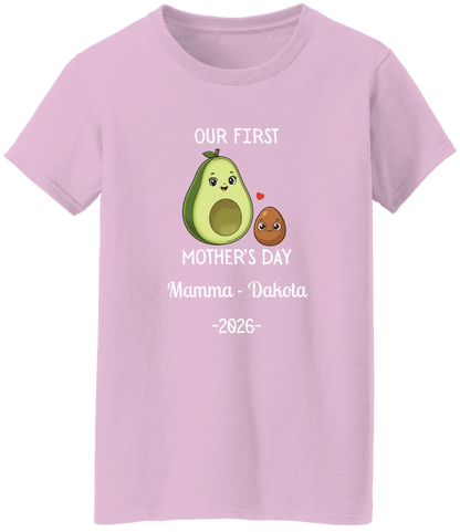 Personalized Avocado & Seed Mother's Day Matching Shirts