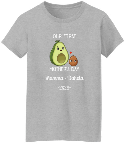 Personalized Avocado & Seed Mother's Day Matching Shirts