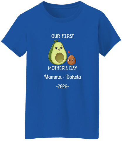 Personalized Avocado & Seed Mother's Day Matching Shirts