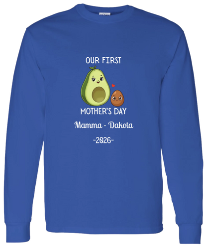 Personalized Avocado & Seed Mother's Day Matching Shirts